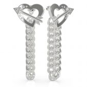 Pendientes Guess Across My Heart UBE79115