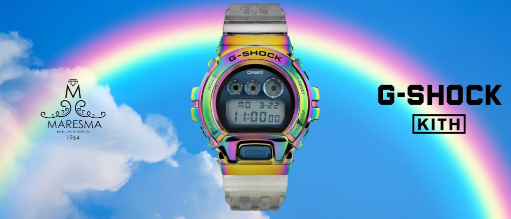 banner g-shock gm-6900 kith rainbow