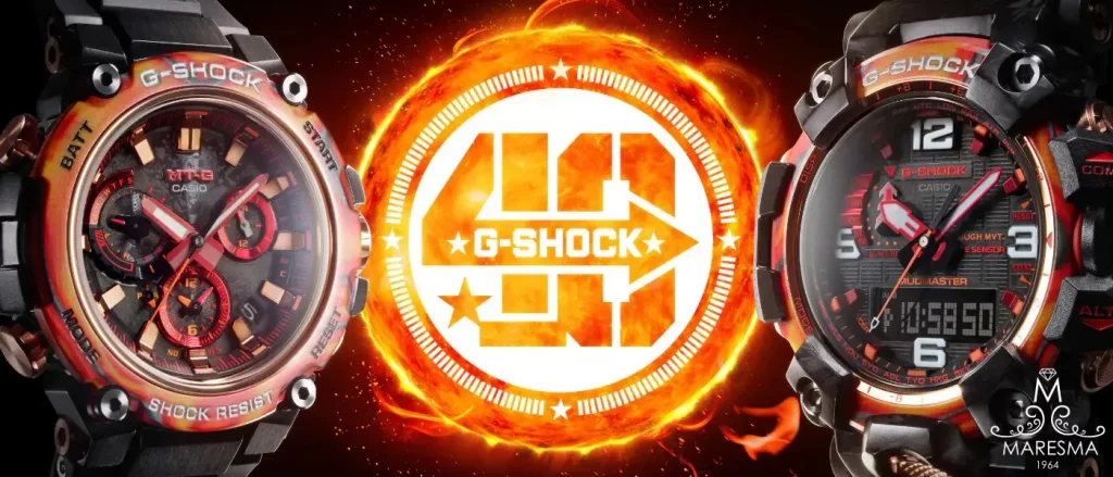 Banner G-Shock 40TH anniversary MTG-B3000FR GWG-2040FR