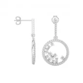 Pendientes oro blanco BOBG09WG lateral