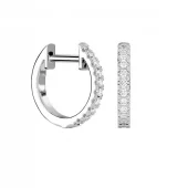 Pendientes oro blanco BOD020