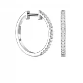 Pendientes oro blanco BOD030