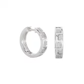 Pendientes oro blanco CRKT16