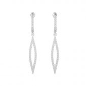 pendientes oro blanco BOKT12