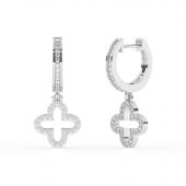 pendientes oro blanco BOTL01