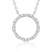 Collar oro blanco CBVK04