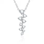 Collar oro blanco CBVK13