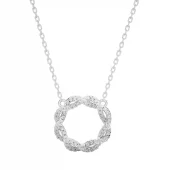 Collar oro blanco CEKT16