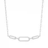 Collar oro blanco CPC04