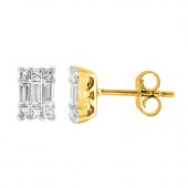 Pendientes oro amarillo BOBP03