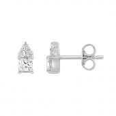 Pendientes oro blanco BFC05