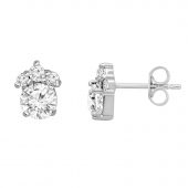 Pendientes oro blanco BFC08