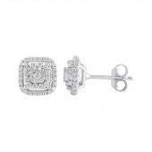 Pendientes oro blanco BJ001