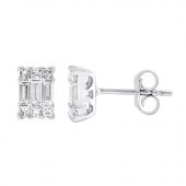 Pendientes oro blanco BOBP03