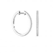 Pendientes oro blanco BOD
