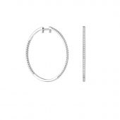 Pendientes oro blanco BOK020