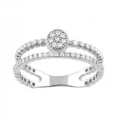 Anillo oro blanco BC13