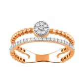 Anillo oro rosa BC13