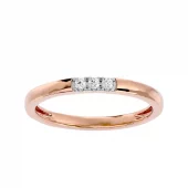 Anillo de oro rosa RL020