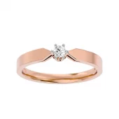 Anillo de oro rosa S6A