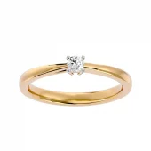 Anillo de oro amarillo SAA