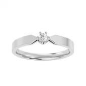 Anillo de oro blanco S6A