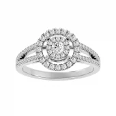 Anillo de oro blanco SA5020