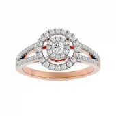 Anillo de oro rosa SA5020